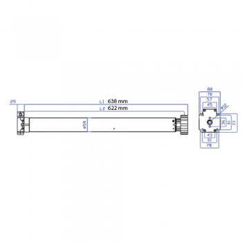 Motoriduttore con Sblocco Manuale - 80 Nm | 160 Kg