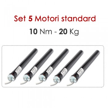Pacchetto 5 Motoriduttori - 10 Nm | 20 Kg Pacchetto 5 Motoriduttori - 10 Nm | 20 Kg
