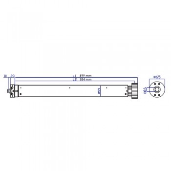 Motoriduttori Avvolgibili Tende - 80 Nm | 160 Kg