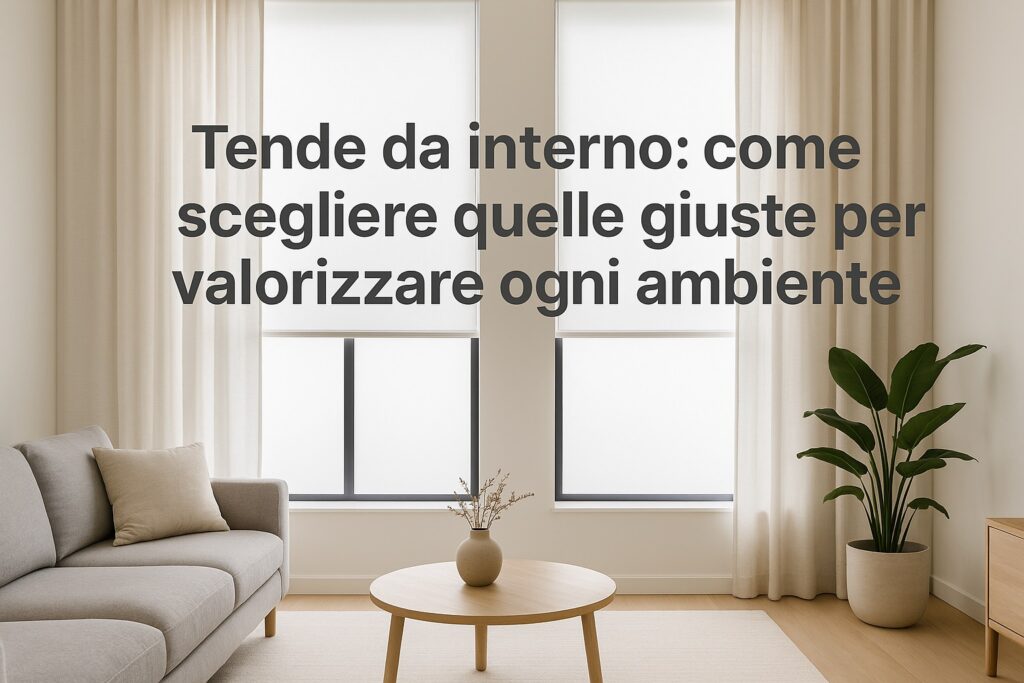 Tende da interno: come scegliere quelle giuste per valorizzare ogni ambiente