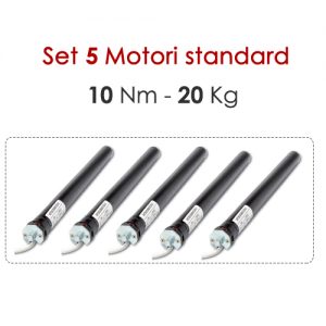 Kit di 5 Motori per sollevamento tapparelle - 10 Nm | 20 Kg